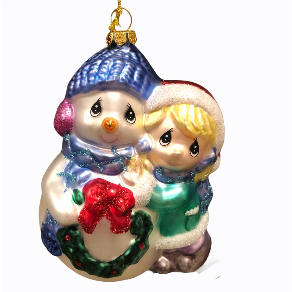 Precious Moments Christmas Glass Ornament